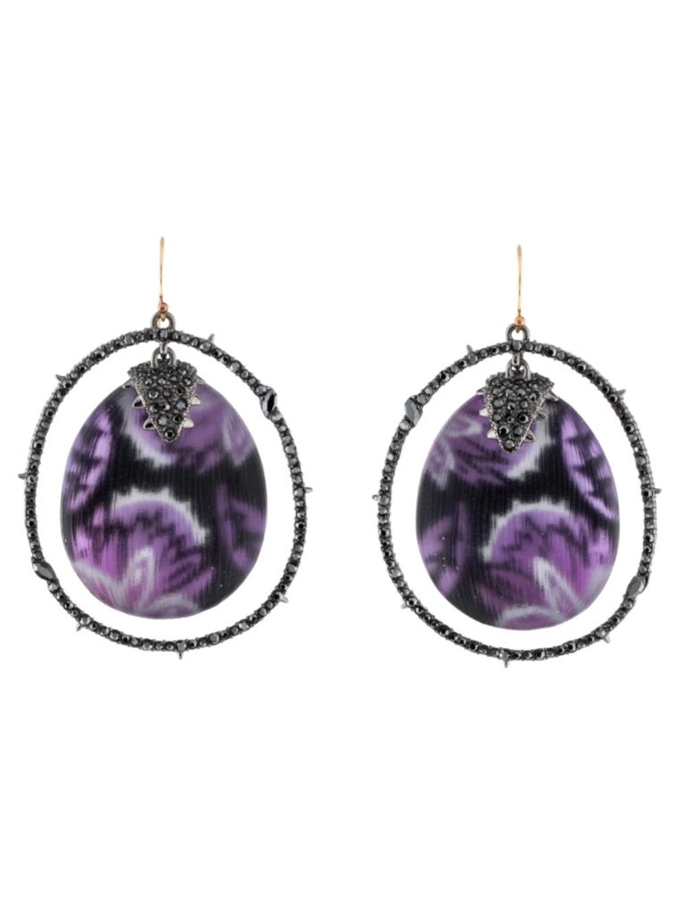 Alexis Bittar | Lucite & Crysal Paisley Drop Earrings
